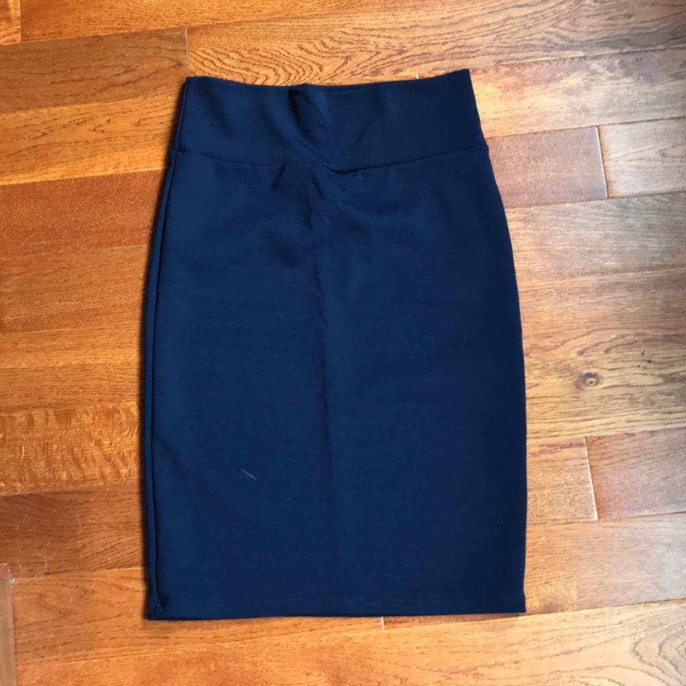 Navy LuLaRoe Pencil Skirt